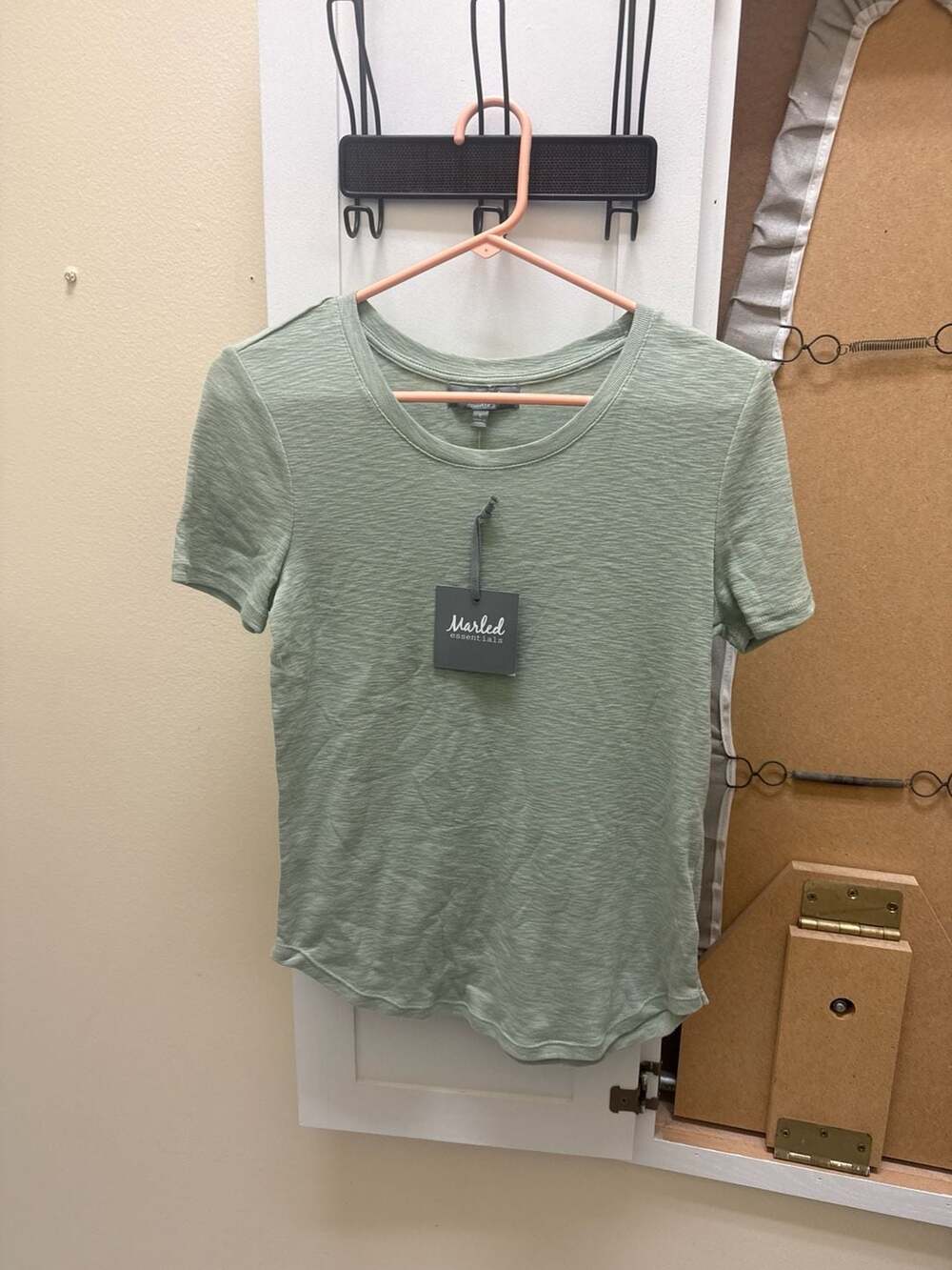 Marled Essentials Dry Sage Short Sleeve T-Shirt Size S